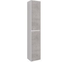 Шкаф пенал Lemark Combi 35 LM03C35P-Beton подвесной Бетон Белый глянец