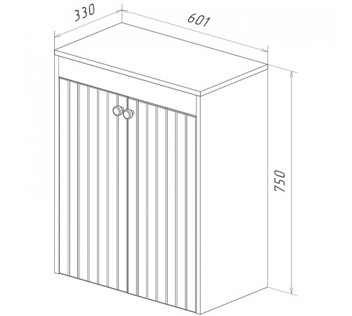 Тумба Lemark Romance 60 LM07R35N-SH подвесная с бельевой корзиной Белый глянец