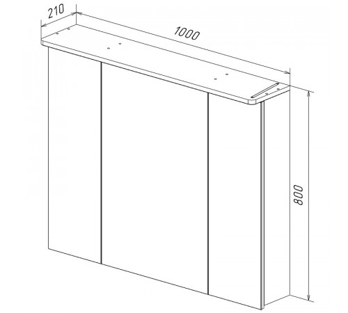 Зеркальный шкаф Lemark Zenon 100 LM100ZS-Z с подсветкой Белый глянец