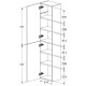 Шкаф пенал Roca The Gap 35 A857427806 подвесной Белый глянец