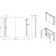 Зеркальный шкаф Esbano 90 ESMS2406 с подсветкой с инфракрасным выключателем