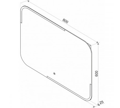 Зеркало Alcora El Patio 80 47208 с подсветкой с сенсорным выключателем