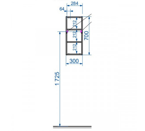 Подвесной шкаф Эстет Dallas Luxe 30 R ФР-00001952 Белый