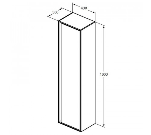 Шкаф пенал Ideal Standard Connect Air 40 E0832B2 подвесной Белый