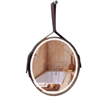 Зеркало Silver Mirrors Kapitan Light 51 LED-00002331 с подсветкой Коричневое с ИК-сенсором