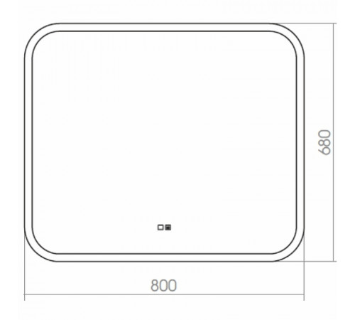 Зеркало Silver Mirrors Stiv 80 ФР-00001503 с подсветкой с сенсорным выключателем и подогревом