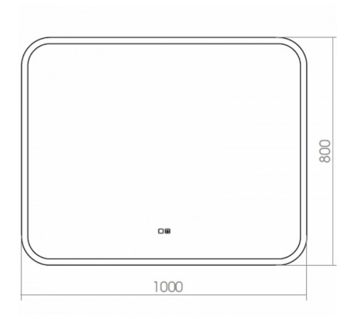 Зеркало Silver Mirrors Stiv 100 ФР-00001937 с подсветкой с сенсорным выключателем и подогревом