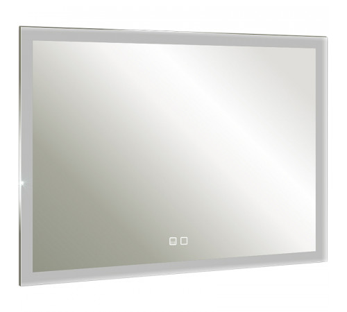 Зеркало Silver Mirrors Гуверт 100 LED-00002369 с подсветкой с подогревом с сенсорным выключателем, диммером и часами