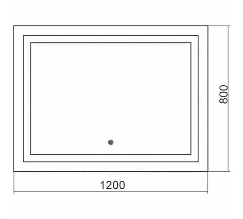 Зеркало Silver Mirrors Livia 120 ФР-00001767 с подсветкой с сенсорным выключателем и подогревом