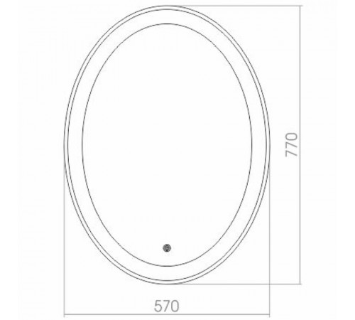 Зеркало Silver Mirrors Italiya 57 ФР-00001055 с подсветкой с сенсорным выключателем и подогревом