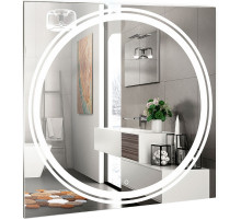 Зеркало Silver Mirrors Eclipse 77 LED-00002529 с подсветкой с сенсорным выключателем, диммером и часами