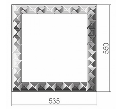 Зеркало Silver Mirrors Греция 54 00000000731 с рисунком