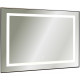 Зеркало Silver Mirrors Саурон 80 LED-00002509 с подсветкой Черное с сенсорным выключателем и диммером