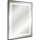 Зеркало Silver Mirrors Саурон 60 LED-00002510 с подсветкой Черное с сенсорным выключателем и диммером