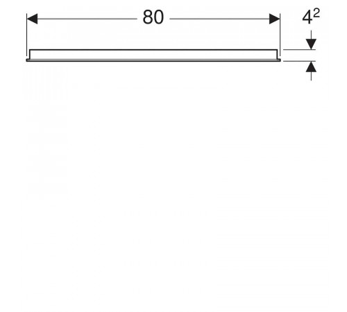 Зеркало Geberit Option 80 500.588.00.1 с подсветкой
