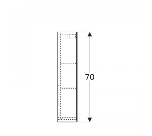 Зеркальный шкаф Geberit Option 60 500.582.00.1 Белый