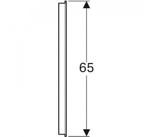 Зеркало Geberit Option 60 500.586.00.1 с подсветкой с механическим выключателем