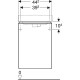 Тумба под раковину Geberit Smyle Square 44 L 500.351.JL.1 подвесная Песчаный глянец