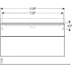 Тумба под раковину Geberit Smyle Square 120 500.355.00.1 подвесная Белая