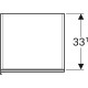 Шкаф пенал Geberit Acanto 38 500.619.01.2 подвесной Белое стекло