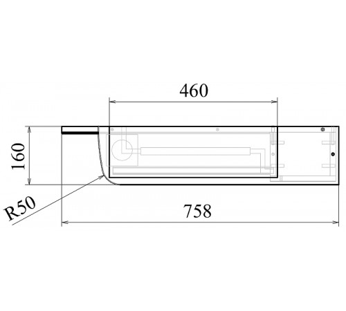 Зеркало со шкафом Avanti Laguna 75 R 7731 с подсветкой Белое