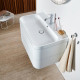 Тумба с раковиной Duravit Happy D 2 Plus 98 HP4348O2222 подвесная Белая глянцевая