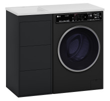 Тумба с раковиной Brevita Grafit 100 L УТ000015083 Графит матовый