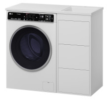 Тумба под раковину Brevita Grafit 100 GRA-01040-023Я Белая матовая