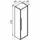 Шкаф пенал Orka Galia 40 3000856 подвесной Lidya