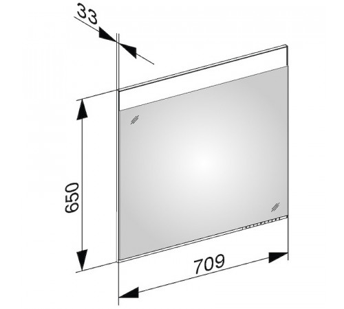 Зеркало Keuco Edition 400 70 11596171500 с подсветкой с сенсорным выключателем