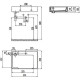 Тумба с раковиной Creavit Arya 68 AR065-M+AR065 Черная