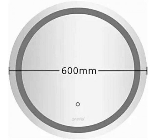 Зеркало Gappo 60 G603 с подсветкой с сенсорным выключателем