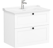 Тумба с раковиной Vitra Root Classic 80 68869 подвесная Белая матовая