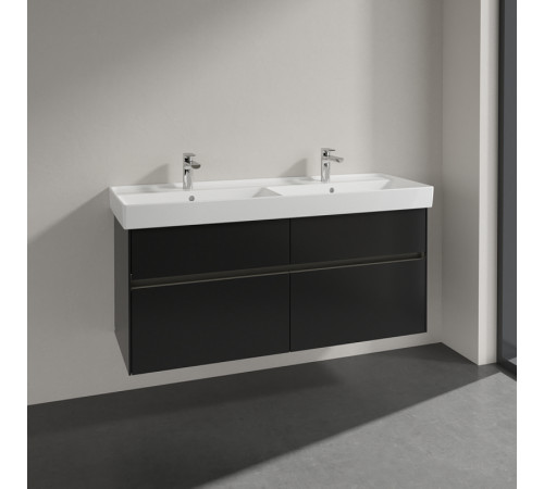 Тумба под раковину Villeroy&Boch Collaro 125 C013L0PD подвесная Black Matt Lacquer