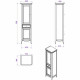 Шкаф пенал TW Veronica Nuovo 50 R VER3050D-B Bianco