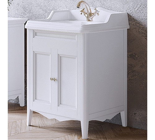 Тумба с раковиной TW Veronica Nuovo 68 VER2068-B+AR824bi*1 Bianco