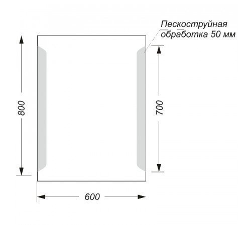 Зеркало Sanita Luxe Quadro 60 QDR60SLMRPCS0010 с подсветкой с сенсорным выключателем