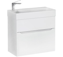 Тумба под раковину Raval Brik 65 Brk.01.65/P/W/RL подвесная Белая
