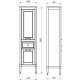 Шкаф пенал ASB-Woodline Гранда 40 11488 Белый с патиной Серебро