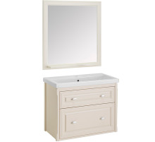 Комплект мебели для ванной ASB-Woodline Кастелло 80 Бежевый