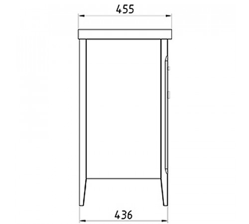 Комплект мебели для ванной ASB-Woodline Монте 80 Бежевый