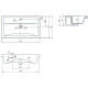 Комплект мебели для ванной ASB-Woodline Монте 80 Бежевый