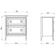 Комплект мебели для ванной ASB-Woodline Рома 80Н Белый