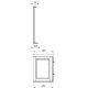 Комплект мебели для ванной ASB-Woodline Венеция 70 1195501 подвесной Белый с патиной Серебро