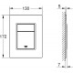 Инсталляция Grohe Rapid SL 39501000 для унитаза с клавишей смыва Хром