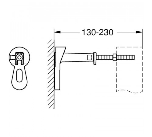 Инсталляция Grohe Rapid SL 38811KF0 для унитаза с Черной матовой клавишей смыва