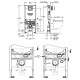 Инсталляция Grohe Rapid SLX 39603000 для унитаза с клавишей смыва Хром