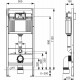 Инсталляция Tece Base 9400413 для подвесного унитаза с Белой кнопкой смыва