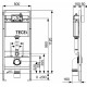 Инсталляция Tece Base K440407 (K447407) для подвесного унитаза с Черной матовой клавишей смыва с шумоизоляцией