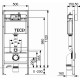 Инсталляция Tece Profil K440921 для подвесного унитаза с клавишей смыва Хром глянцевый